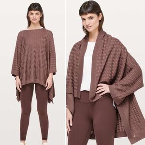 LULULEMON Athletica Divinity Poncho Woven Spanish Oak
